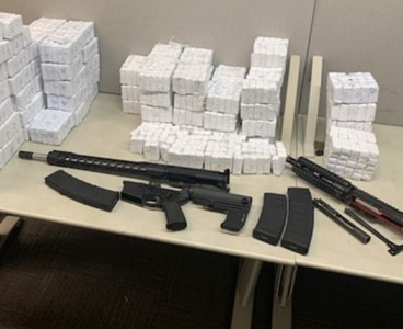 Recovered firearms and fentanyl 
