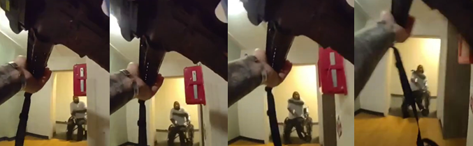 Images captured from an officer's body-worn camera show Mr. Hogan armed with a gun.