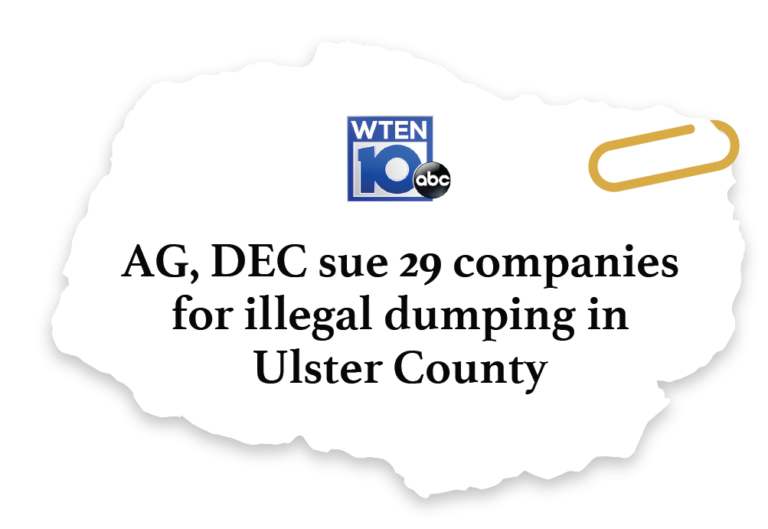 News clipping on illegal dumping