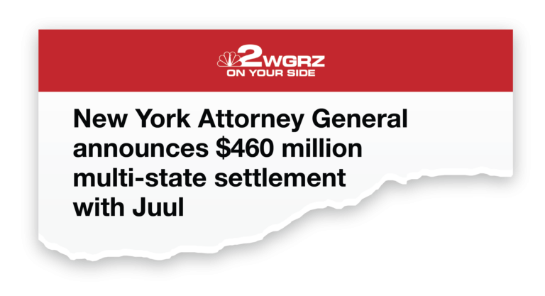 2WGRZ news clipping about Juul