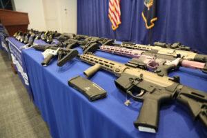 table displaying assault rifles