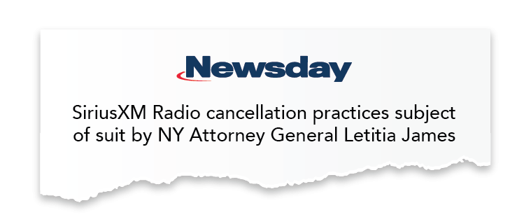 Newsday news clipping on SiriusXM