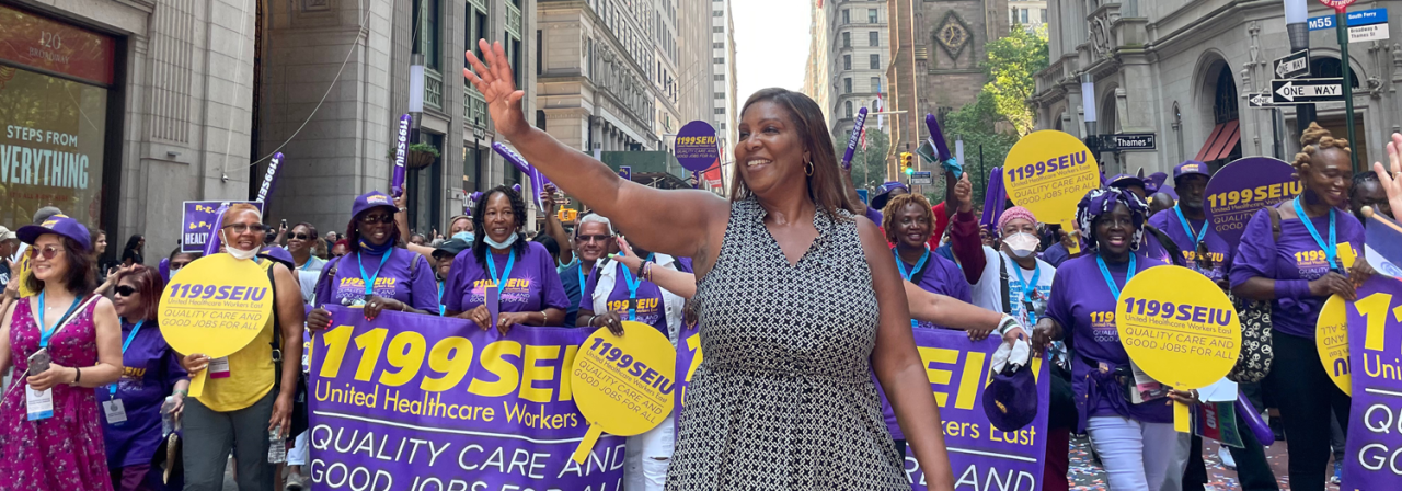 AG James in 1199 SEIU March