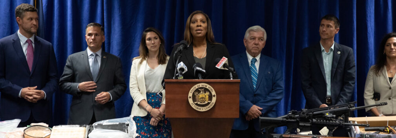 AG James at Albany Gun-ring