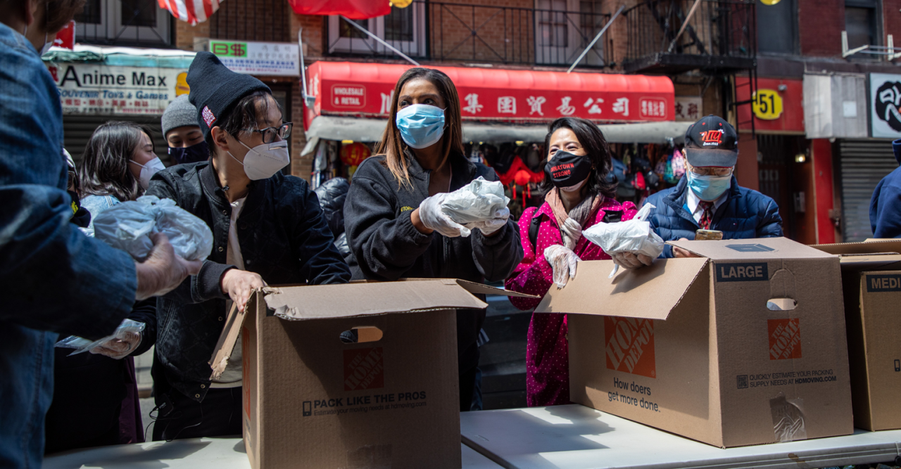 AG James in Chinatown