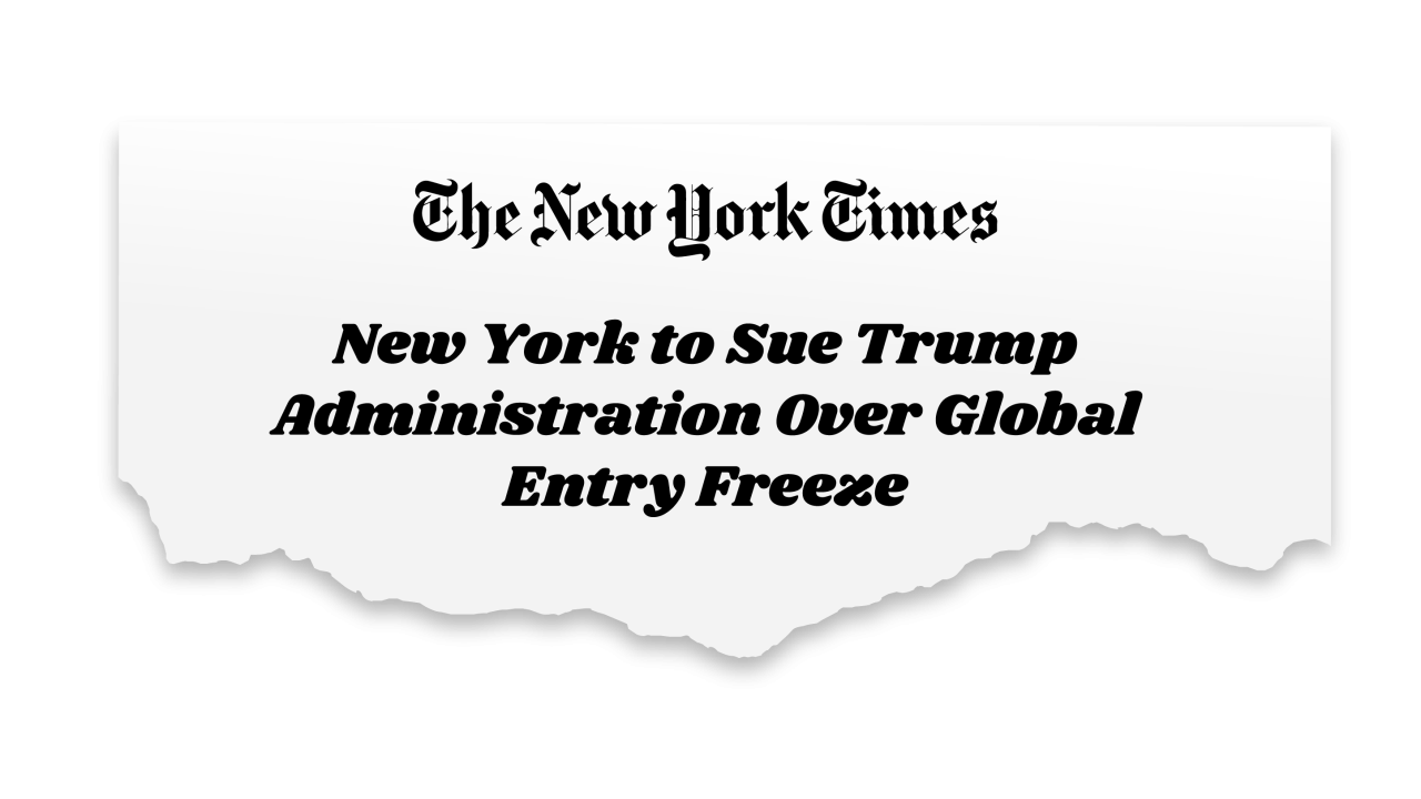 Trump global entry freeze