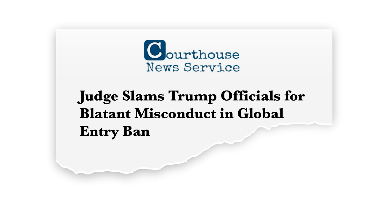 Trump global entry ban