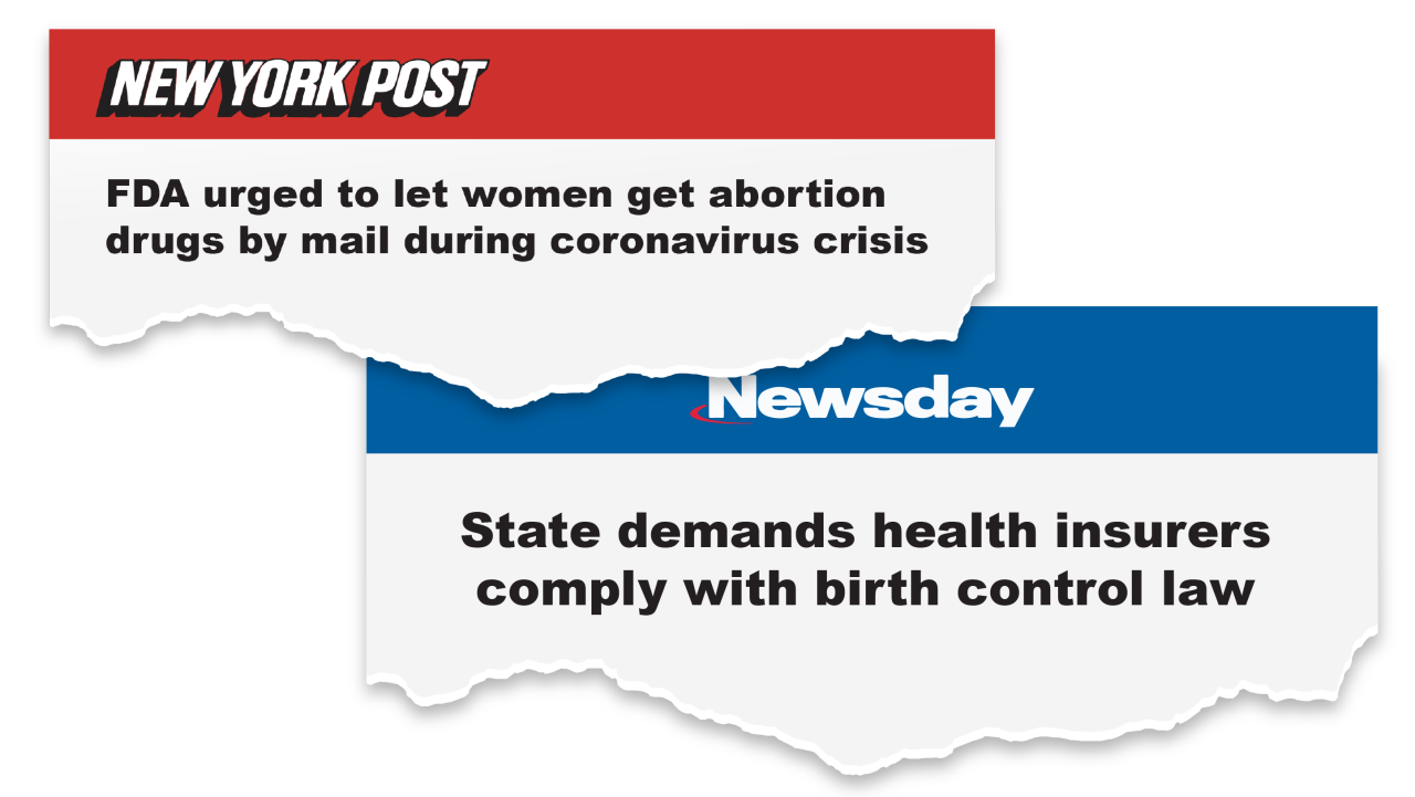 Covid and abortions news clipping