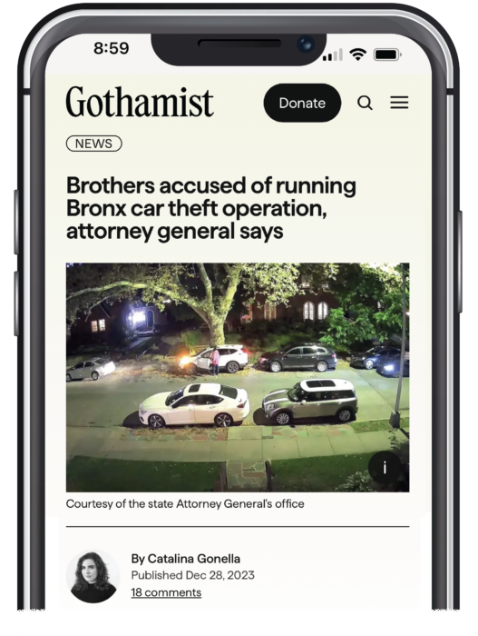 Gothamist phone news article 
