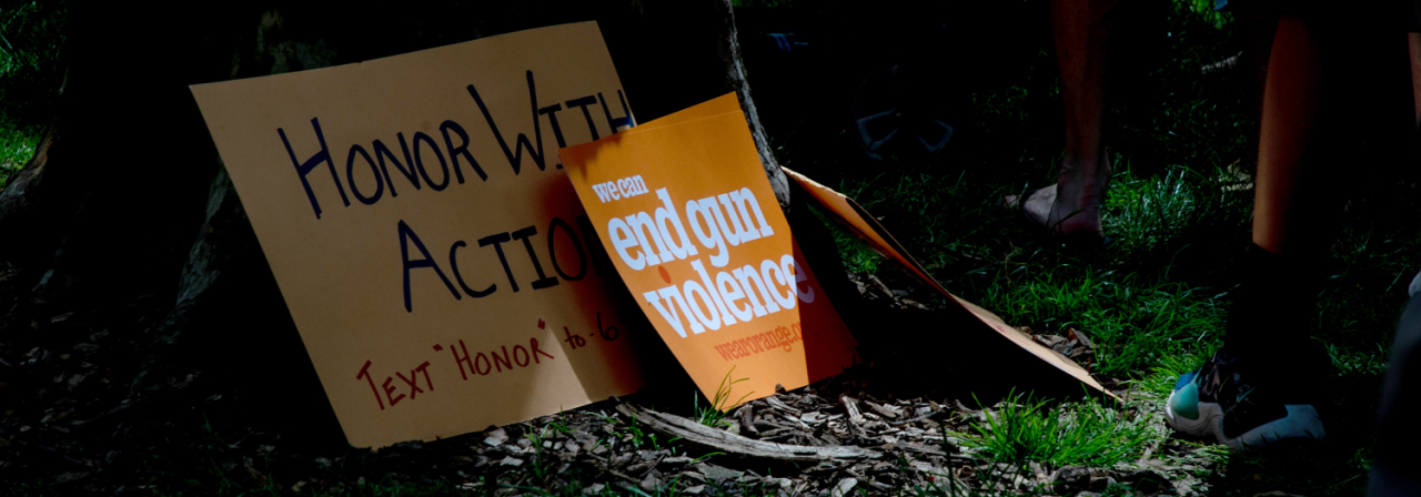 Gun Violence signs