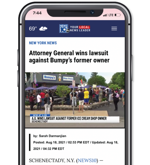 Bumpy's News article