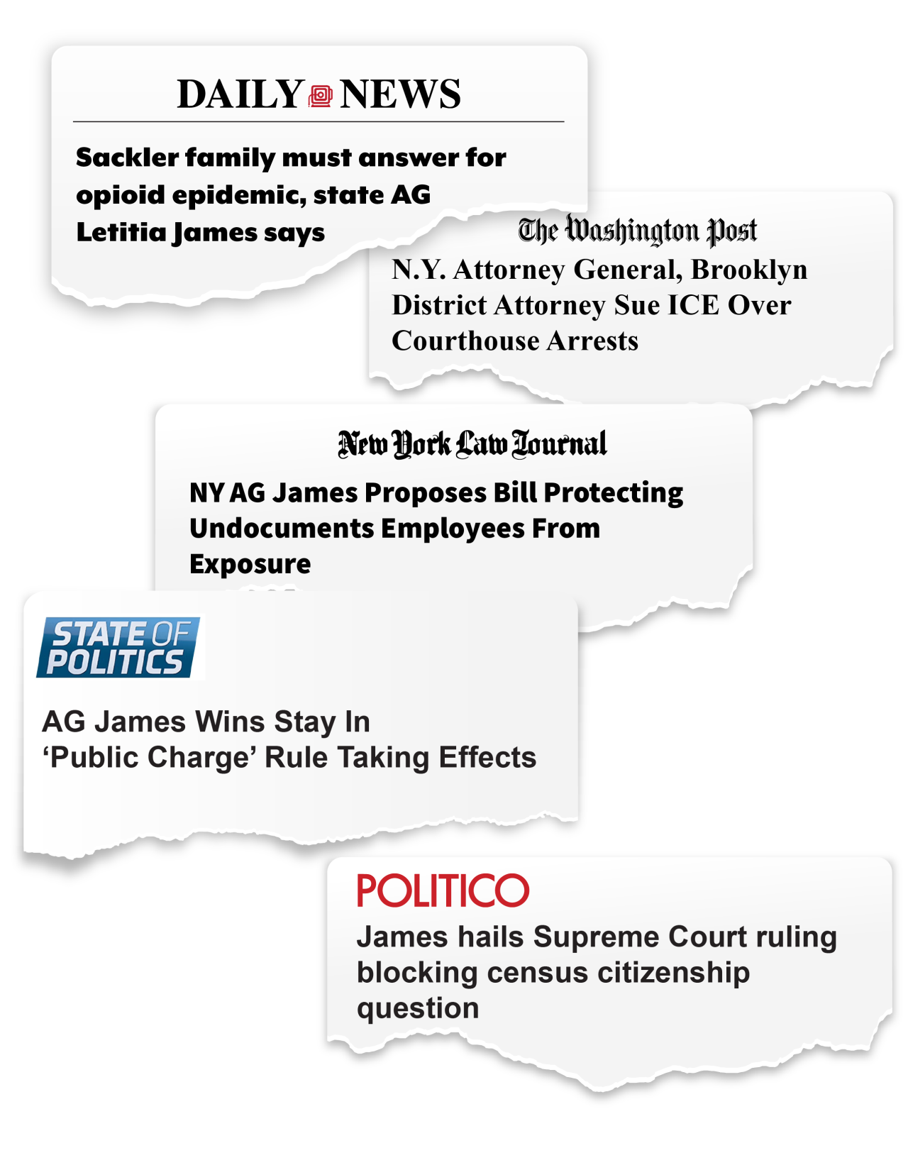 News clippings on immigration