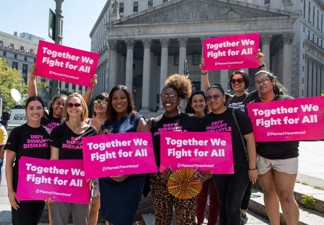 AG James at Reproductive rights march