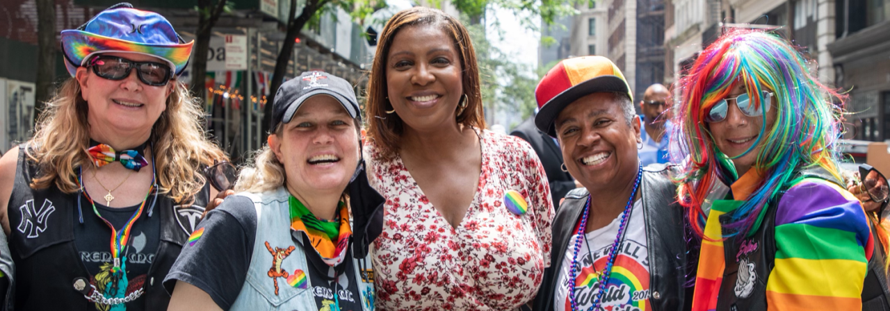 AG James at pride parade
