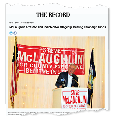 News clipping on Mclaughlin