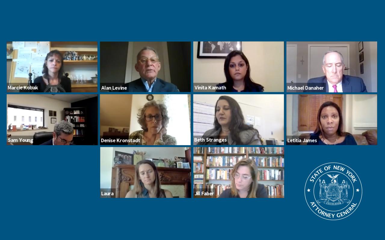 Tenants round table meeting Via zoom