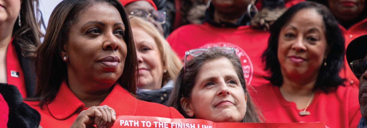 AG James at Womens rights protest