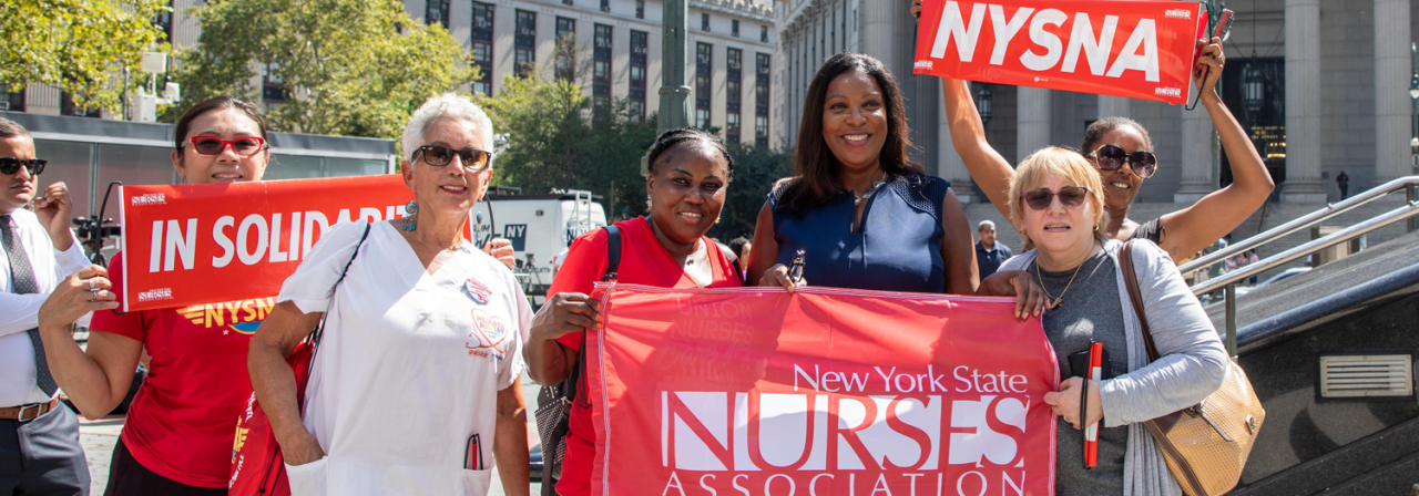 AG James supporting workers