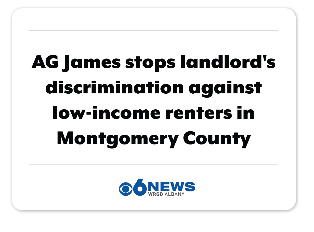 CBS 6: AG James stops landlord's discrimination against low-income renters in Montgomery County