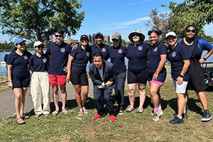 Group of OAG staff at the boat festival