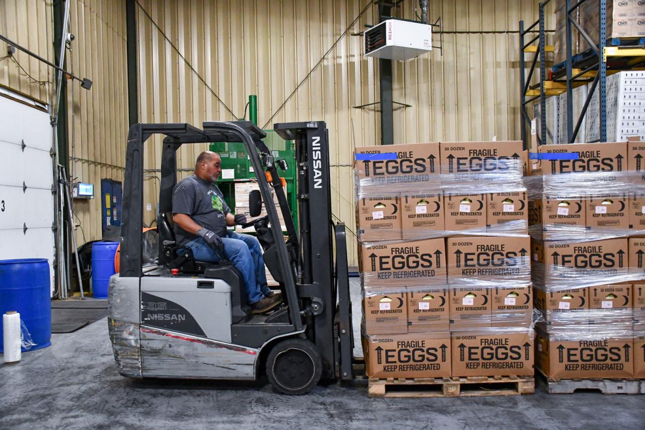 More than 140,000 eggs delivered to FeedMore Western New York that will be distributed throughout Western New York