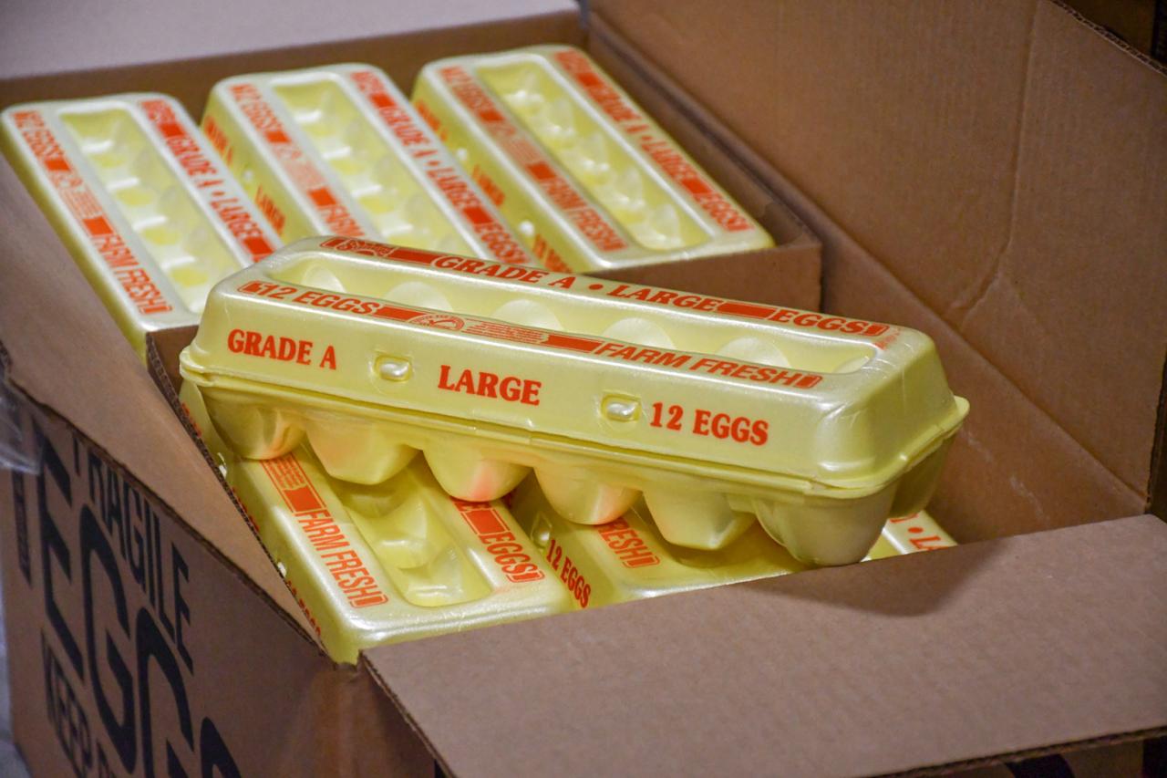 More than 140,000 eggs delivered to FeedMore Western New York that will be distributed throughout Western New York