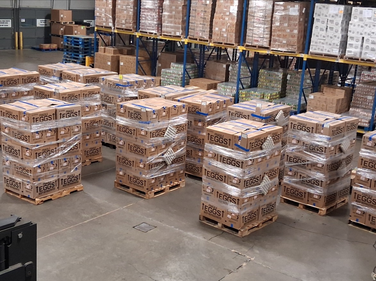 140,000 eggs delivered to Food Bank of the Southern Tier that will be distributed throughout the Southern Tier