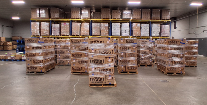 140,000 eggs delivered to Food Bank of the Southern Tier that will be distributed throughout the Southern Tier