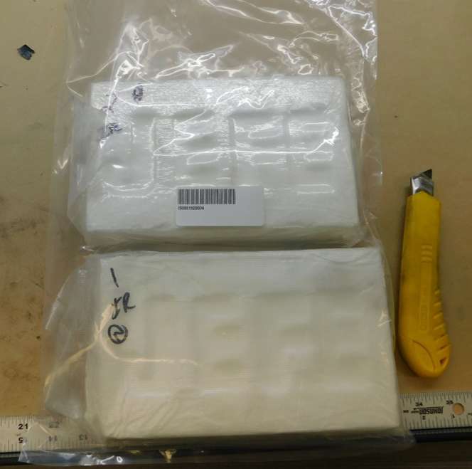 Bags of cocaine seized in the investigation. 